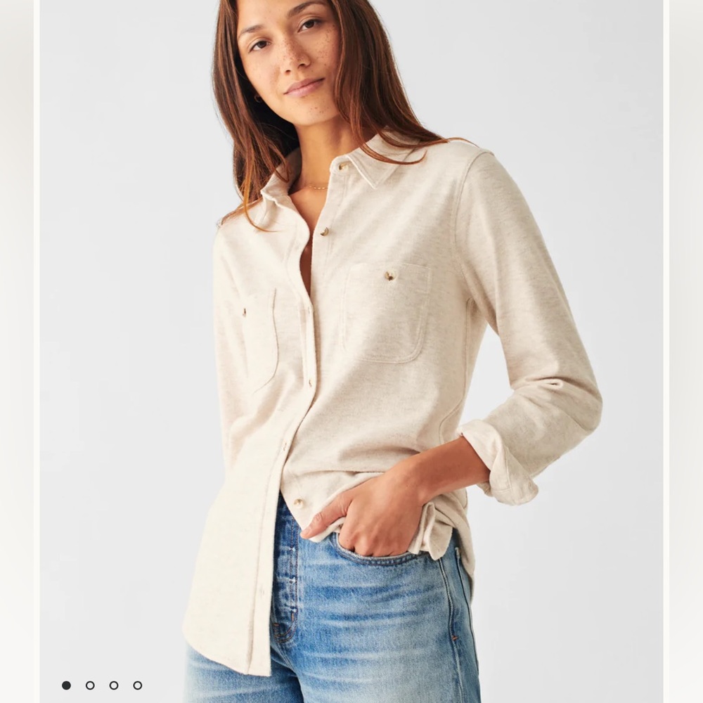 Faherty Legend Shirt - Off White